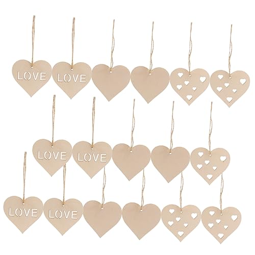 OSALADI 30 Stück Unbehandelte Holzherzen Diy Bastelbedarf für Tischdekoration Geschenkverpackungen und Wohnaccessoires zum Bemalen und Personalisieren OSALADI 30 Stück Unbehandelte Holzherzen Diy Bastelbedarf für Tischdekoration Geschenkverpackungen und Wohnaccessoires zum Bemalen und Personalisieren von OSALADI