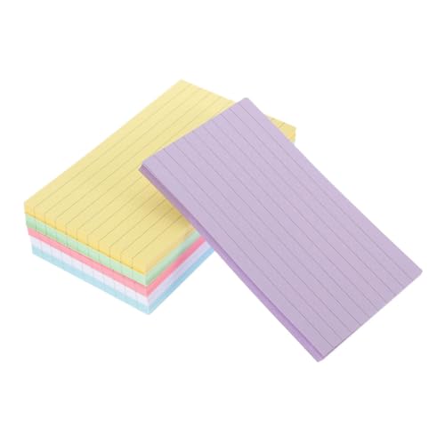 OSALADI 300 Blatt Farbige Karteikarten linierte Karteikarten Lehre mit Erinnerung Klassenzimmer Meeting-Notizbücher Kleines Notizbuch Notizblock aufnehmen Memo -Pad Papier von OSALADI