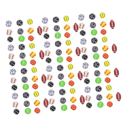 OSALADI 300 Stück Acryl Sportperlen für Armbänder Basteln Leichte Hautfreundliche DIY Schmuckperlen mit Baseball Basketball Tennis Volleyball Fußball und Rugby Motiven für Sportparty deko OSALADI 300 Stück Acryl Sportperlen für Armbänder Basteln Leichte Hautfreundliche DIY Schmuckperlen mit Baseball Basketball Tennis Volleyball Fußball und Rugby Motiven für Sportparty deko von OSALADI