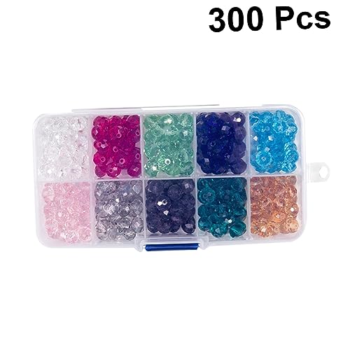 OSALADI 300 Stück Bunte Glasperlen DIY Schmuckperlen Material für Armbänder Halsketten Basteln Leichte Langlebige Perlen Zubehör OSALADI 300 Stück Bunte Glasperlen DIY Schmuckperlen Material für Armbänder Halsketten Basteln Leichte Langlebige Perlen Zubehör von OSALADI