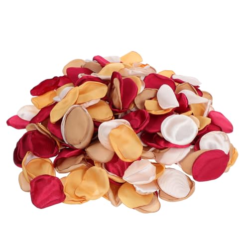 OSALADI 300 Stück Burnt Orange Seidenrose Konfetti für Hochzeitsdekoration Tischmitte Blumenmädchen und Hochzeitsfeier im Herbst von OSALADI