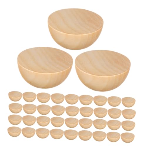 OSALADI 300 Stück Halbkreis Holzperlen Unbehandelte Halbkugeln aus Naturholz für DIY Bastelprojekte Weihnachtsdekoration Handarbeit für Erwachsene OSALADI 300 Stück Halbkreis Holzperlen Unbehandelte Halbkugeln aus Naturholz für DIY Bastelprojekte Weihnachtsdekoration Handarbeit für Erwachsene von OSALADI