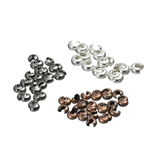 OSALADI 300 Stück Kupfer Perlen für Diy Schmuckherstellung Antik Kupfer Abstandshalter und Quetschperlen für Armbänder und Bastelprojekte OSALADI 300 Stück Kupfer Perlen für Diy Schmuckherstellung Antik Kupfer Abstandshalter und Quetschperlen für Armbänder und Bastelprojekte von OSALADI