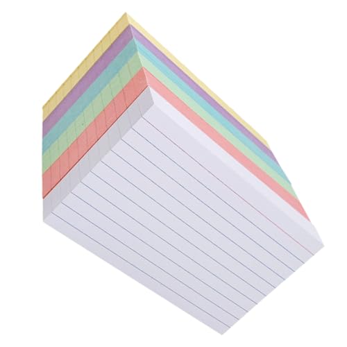 OSALADI 300 Stück Leere Notizblöcke, Bunte Karteikarten, Blätter, Linierte Karteikarten, Notizkarten Aus Papier Für Studenten, Bastelprojekte, To-do-listen, Planung, Schreiben, Lernen OSALADI 300 Stück Leere Notizblöcke, Bunte Karteikarten, Blätter, Linierte Karteikarten, Notizkarten Aus Papier Für Studenten, Bastelprojekte, To-do-listen, Planung, Schreiben, Lernen von OSALADI