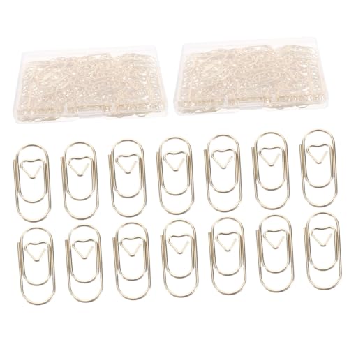 OSALADI 300 Stück Teiliges Mini Herz Büroklammer Metall Lesezeichen Clips Dekorative Papierklammern für Schule Büro Journale Scrapbooking und DIY Projekte Platzsparend und Reisetauglich OSALADI 300 Stück Teiliges Mini Herz Büroklammer Metall Lesezeichen Clips Dekorative Papierklammern für Schule Büro Journale Scrapbooking und DIY Projekte Platzsparend und Reisetauglich von OSALADI