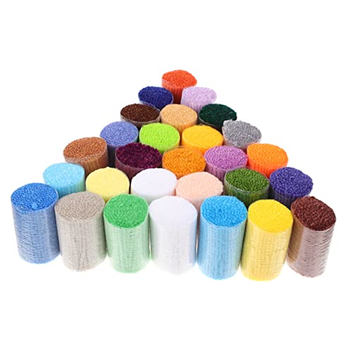 OSALADI 30Rollen Vorausschnitt Garn für DIY Häkelprojekte Weiches Langlebiges Häkelgarn Farben für Teppiche und Handarbeiten Einfach zu Verwenden OSALADI 30Rollen Vorausschnitt Garn für DIY Häkelprojekte Weiches Langlebiges Häkelgarn Farben für Teppiche und Handarbeiten Einfach zu Verwenden von OSALADI