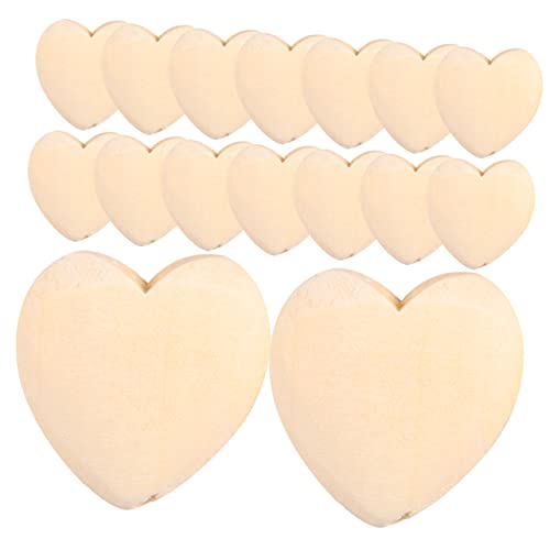 OSALADI 30Stücke Herzförmige Holzscheiben für DIY Bastelarbeiten Unvollendete Holzherzen für Valentinstag Hochzeitsdeko und Hochwertigem Holz OSALADI 30Stücke Herzförmige Holzscheiben für DIY Bastelarbeiten Unvollendete Holzherzen für Valentinstag Hochzeitsdeko und Hochwertigem Holz von OSALADI