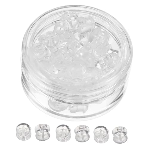 OSALADI 30Stücke Transparente Silikon Ohrstecker Verschlüsse Sichere Rückseiten Für DIY Ohrstecker Fischhaken Und Creolen Hypoallergen Perfekter Halt Für Schwere Ohrringe OSALADI 30Stücke Transparente Silikon Ohrstecker Verschlüsse Sichere Rückseiten Für DIY Ohrstecker Fischhaken Und Creolen Hypoallergen Perfekter Halt Für Schwere Ohrringe von OSALADI