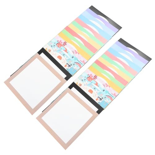 OSALADI 32 Blatt Farbige Malpapiere Dicke Kartonpapier für Kunstprojekte für Zeichnen Basteln und Diy Aktivitäten Zeichenpapier für Erwachsene von OSALADI
