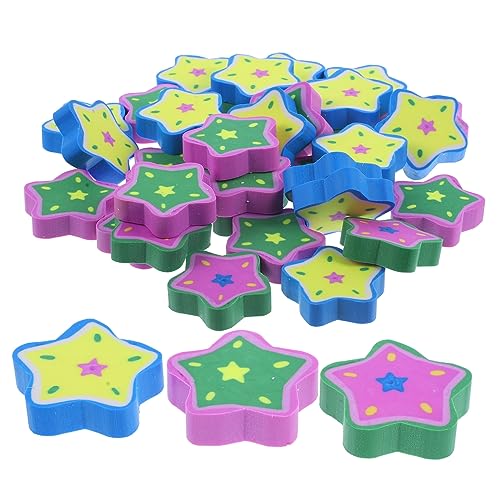 OSALADI 32 Stück Pentagramm Eraser Studenten Karikatur geformt Malerei Radiergummi Block-Radierer malen Radiergummis Mini Lebensmittel Radiergummis lehrer von OSALADI