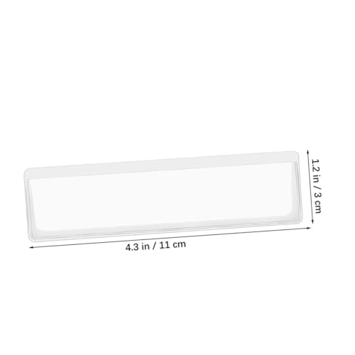 OSALADI 32 Stück Transparente Selbstklebende Etikettenhalter Teilig PVC Label Organizer Schutz Taschen für Regale Briefkästen Bücher Business und Büro OSALADI 32 Stück Transparente Selbstklebende Etikettenhalter Teilig PVC Label Organizer Schutz Taschen für Regale Briefkästen Bücher Business und Büro von OSALADI