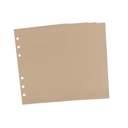 OSALADI 320 Blatt Blanko Nachfüllpapier Lose Einlagen aus Robustem Kraftpapier Praktische Spiral Notebook Ersatzblätter für Schüler Büro und Reise Kompatibel mit Standard Ringordnern von OSALADI