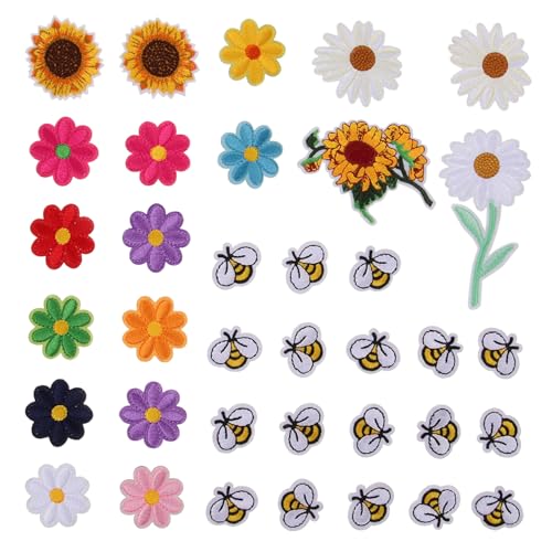 OSALADI 36 Stück Blumenbienenstoffaufkleber Flicken Nähen Applikationen Aufnäher Für Jeans Flicken Für Jacken Ich Liebe Flecken Karikatur Kleidung Aufnäher Nähen Polyester OSALADI 36 Stück Blumenbienenstoffaufkleber Flicken Nähen Applikationen Aufnäher Für Jeans Flicken Für Jacken Ich Liebe Flecken Karikatur Kleidung Aufnäher Nähen Polyester von OSALADI