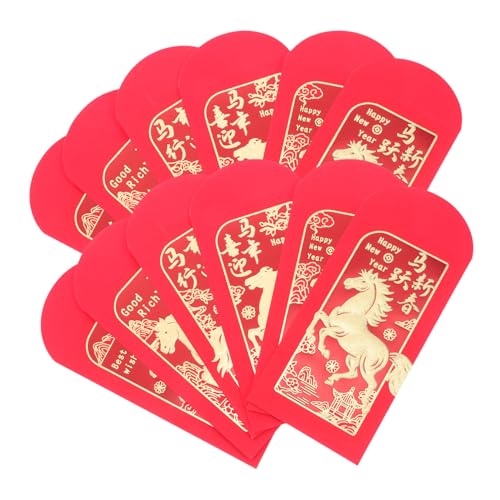 OSALADI 36 Stück Roter Umschlag Des Neuen Jahres Chinesisches Hongbao Traditionelle Chinesische Rote Umschläge China Hongbao Rote Geldumschläge Für Bargeld Chinesische Geldumschläge Papier von OSALADI