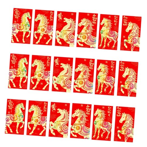 OSALADI 36 Stück Teiliges Chinesische Rote Umschläge Jahr Des Pferdes mit Traditionellem Glückssymbol Hochwertiges Papier Festliches Design für Neujahr Hochzeit Geburtstagsfeier OSALADI 36 Stück Teiliges Chinesische Rote Umschläge Jahr Des Pferdes mit Traditionellem Glückssymbol Hochwertiges Papier Festliches Design für Neujahr Hochzeit Geburtstagsfeier von OSALADI