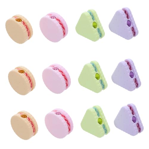 OSALADI 36 Stück Teiliges Mini-bleistiftspitzer Kawaii Cookie-design Handlicher Manueller Bleistiftanspitzer für Schule Bürobedarf Praktisch als Schulgeschenk und Klassenzimmerpreis von OSALADI