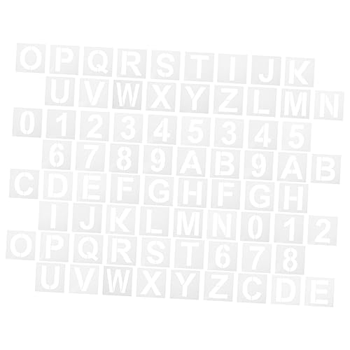 OSALADI 36 Stück Teiliges Schablonen für Buchstaben und Zahlen Wiederverwendbare Malvorlagen für Kreative Diy Projekte für Tafeln Große Schablonen OSALADI 36 Stück Teiliges Schablonen für Buchstaben und Zahlen Wiederverwendbare Malvorlagen für Kreative Diy Projekte für Tafeln Große Schablonen von OSALADI
