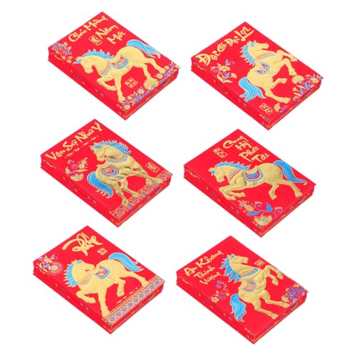 OSALADI 360 Stück Rote Geldumschläge Chinesisches Neujahr Jahr Des Pferdes Vietnamesische Lunar Year Lucky Money Hong Bao Umschläge für Frühlingsfest Hochzeit Feierlichkeiten OSALADI 360 Stück Rote Geldumschläge Chinesisches Neujahr Jahr Des Pferdes Vietnamesische Lunar Year Lucky Money Hong Bao Umschläge für Frühlingsfest Hochzeit Feierlichkeiten von OSALADI