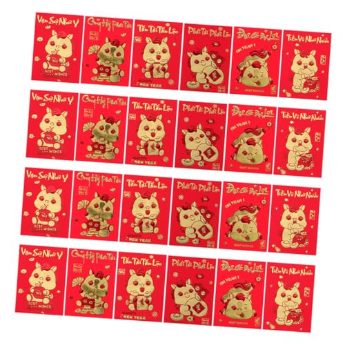 OSALADI 360 Stück Rote Umschläge Jahr Des Pferdes Kreative Vietnamesische Lucky Money Envelopes Papierfest für Lunar Year Familienfeiern Firmenveranstaltungen von OSALADI