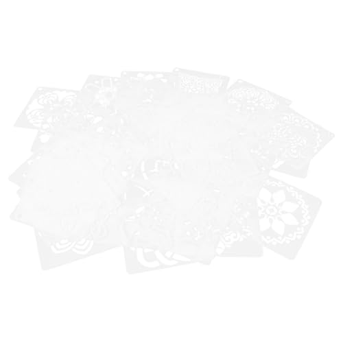 OSALADI 36Stücke Wiederverwendbare Mandala Schablonen für Wand und Bodenmalerei Dekorative Graffiti und Aushöhlungsschablonen Geeignet für DIY Bastelprojekte Flächen von OSALADI