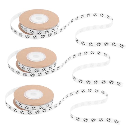 OSALADI 3Roll Fußball Geschenkband Breit Yards Lange Strapazierfähige Fußball Dekorationsbänder für Jungen Vielseitig für Geburtstags und Festtagsgeschenke Robustes Bastelband für Diy OSALADI 3Roll Fußball Geschenkband Breit Yards Lange Strapazierfähige Fußball Dekorationsbänder für Jungen Vielseitig für Geburtstags und Festtagsgeschenke Robustes Bastelband für Diy von OSALADI