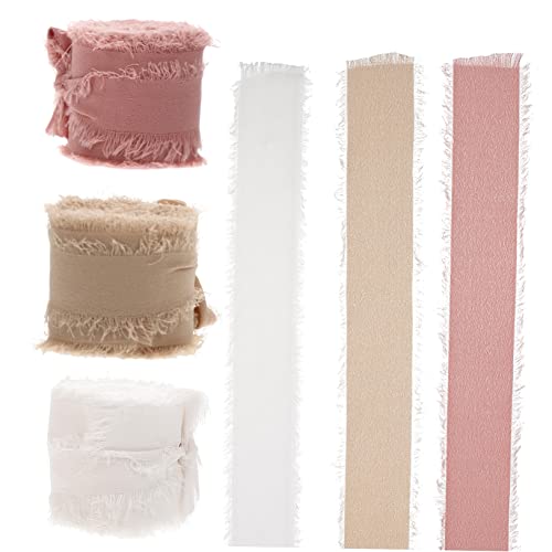 OSALADI 3Rollen Chiffon Geschenkband Für Hochzeiten DIY Party Dekoration Und Geschenkverpackung Pro Farben Für Besondere Anlässe OSALADI 3Rollen Chiffon Geschenkband Für Hochzeiten DIY Party Dekoration Und Geschenkverpackung Pro Farben Für Besondere Anlässe von OSALADI