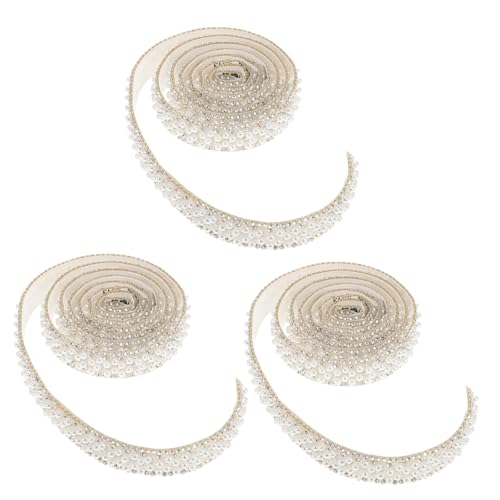 OSALADI 3Rollen Selbstklebendes Perlen Strassband Luxuriöse Perlenoptik Dauerhafter Glanz Dekoratives Kristallband für festliche Geburtstag Party Kleid Zubehör OSALADI 3Rollen Selbstklebendes Perlen Strassband Luxuriöse Perlenoptik Dauerhafter Glanz Dekoratives Kristallband für festliche Geburtstag Party Kleid Zubehör von OSALADI