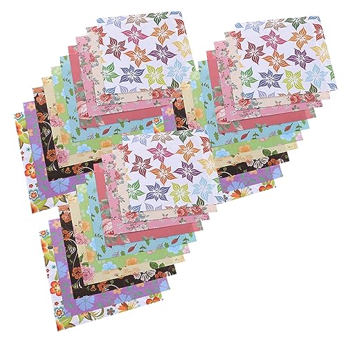 OSALADI 3Sätze Doppelseitiges Origami Papier für DIY Handwerk Bunte Muster für Schulprojekte und Kreative Bastelideen von OSALADI