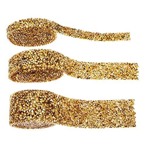 OSALADI 3Stücke Strassband Rolle Für DIY Bastelprojekte Glitzerndes Diamantband Für Hochzeiten Geburtstagsfeiern Und Dekorationen OSALADI 3Stücke Strassband Rolle Für DIY Bastelprojekte Glitzerndes Diamantband Für Hochzeiten Geburtstagsfeiern Und Dekorationen von OSALADI