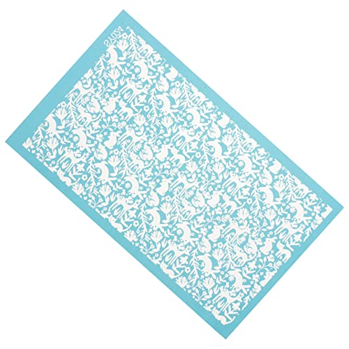 OSALADI 4 Blätter Kaninchentonvorlage Handwerk Bildschirm Seide Siebdruckschablonen wiederverwendbare Schablonen DIY-Ton-Bastelschablone Siebdruckform Plastikschablonen Polyester Blau von OSALADI