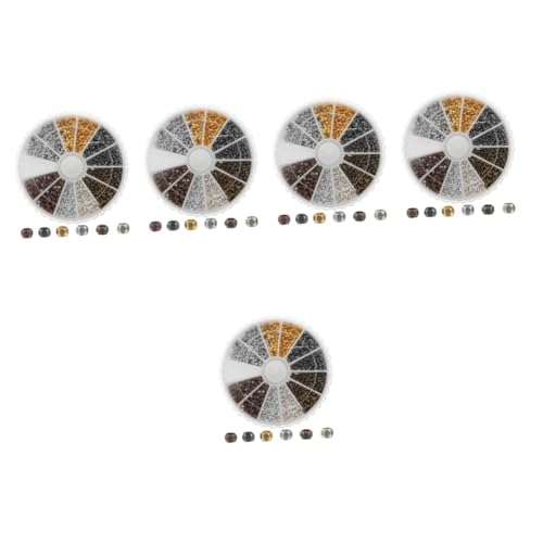 OSALADI 4 Boxen Kupferbox -perlen Herstellung Armbänder Klobig Schmuck Halskette Armband Perlenmaterial Handgefertigte Lose Abstandshalterperlen Armband Lose Perlen OSALADI 4 Boxen Kupferbox -perlen Herstellung Armbänder Klobig Schmuck Halskette Armband Perlenmaterial Handgefertigte Lose Abstandshalterperlen Armband Lose Perlen von OSALADI