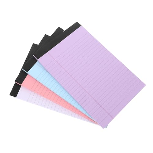 OSALADI 4 Notizblock aus Papier College-Schulbedarf legaler Block Unterlage Memo -Pad gefütterte Polster notizbuch Notizbilder Beachten Sie Pads Notizbücher A5-Notizblock im Taschenformat von OSALADI