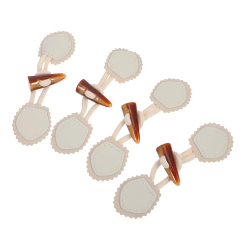 OSALADI 4 Paare Schaltfläche umschalten Knebelverschlüsse für Mäntel Mantelknebel Ersatz-Kippknopf Mantelverschlussknöpfe Umschalttasten Umhangverschluss Baumwollseil Weiß OSALADI 4 Paare Schaltfläche umschalten Knebelverschlüsse für Mäntel Mantelknebel Ersatz-Kippknopf Mantelverschlussknöpfe Umschalttasten Umhangverschluss Baumwollseil Weiß von OSALADI
