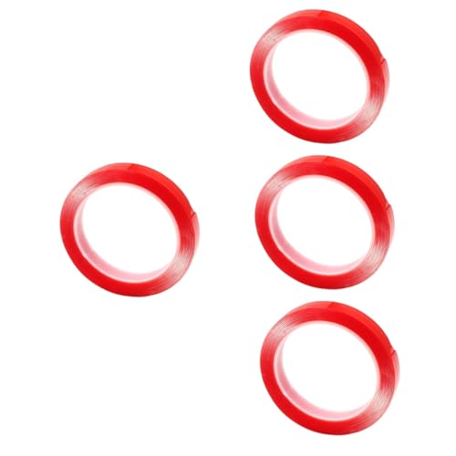 OSALADI 4 Rollen Bürokratie Multifunktion Band schwere drinnen Hochleistungsband Dasselbe doppelseitiges klebeband strapazierfähig breites Klebeband Montageband Starkes Band Acrylsäure rot OSALADI 4 Rollen Bürokratie Multifunktion Band schwere drinnen Hochleistungsband Dasselbe doppelseitiges klebeband strapazierfähig breites Klebeband Montageband Starkes Band Acrylsäure rot von OSALADI