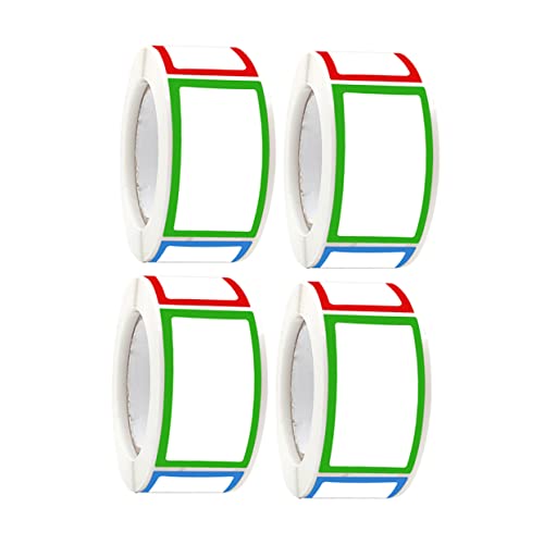 OSALADI 4 Rollen Bunte Selbstklebende Etiketten Beschriftbare Namensschilder für Küche Büro und Schule Organisieren und Kennzeichnen von Gewürzen und Alltagsgegenständen OSALADI 4 Rollen Bunte Selbstklebende Etiketten Beschriftbare Namensschilder für Küche Büro und Schule Organisieren und Kennzeichnen von Gewürzen und Alltagsgegenständen von OSALADI