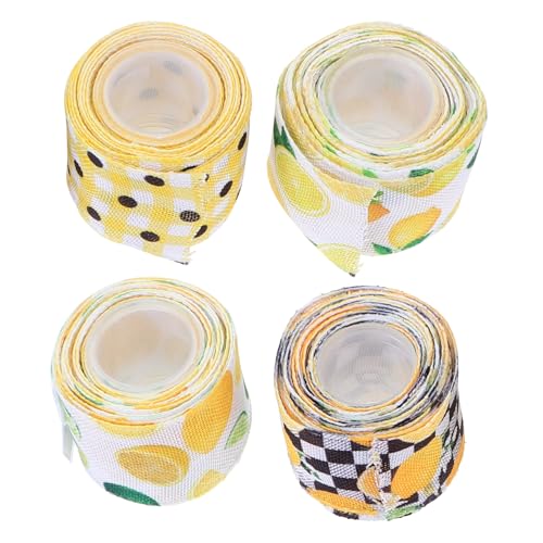 OSALADI 4 Rollen DIY Bänder Breit Bunte Langlebige Dekorative Kleidungsschleifenband für Handwerk Geschenkverpackung Haaraccessoires und Partydekoration OSALADI 4 Rollen DIY Bänder Breit Bunte Langlebige Dekorative Kleidungsschleifenband für Handwerk Geschenkverpackung Haaraccessoires und Partydekoration von OSALADI
