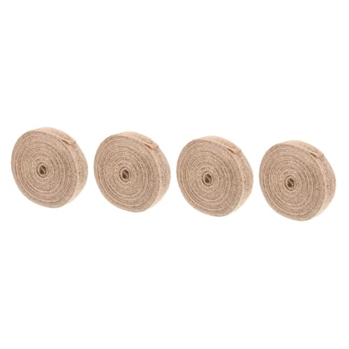 OSALADI 4 Rollen DIY handgemachtes Hanfseil Hochzeit Sackleinen dekoratives Band zartes Band Goldrand Dekoratives Verpackungsband handgefertigtes Geschenkband Jute OSALADI 4 Rollen DIY handgemachtes Hanfseil Hochzeit Sackleinen dekoratives Band zartes Band Goldrand Dekoratives Verpackungsband handgefertigtes Geschenkband Jute von OSALADI