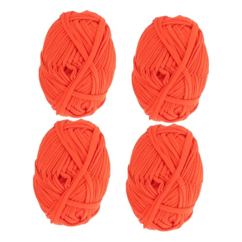 OSALADI 4 Rollen Dickes Häkelgarn zum Stricken Weiches Hautfreundliches Diy Garn für Handarbeiten Vielseitig für Wohnkultur Taschen Perlen Langlebig und Einfach zu Verarbeiten von OSALADI