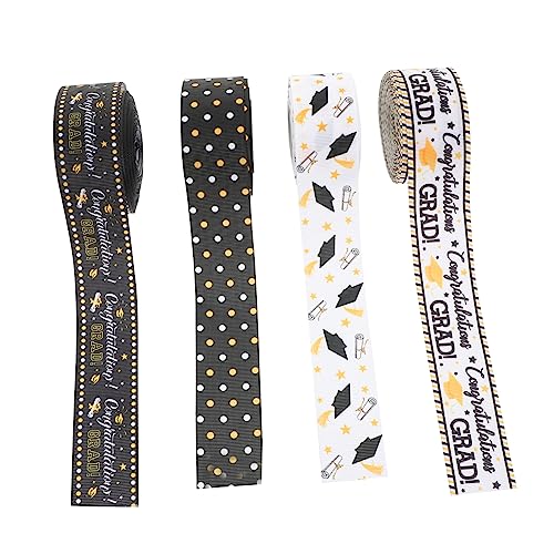 OSALADI 4 Rollen Graduierungs-Handwerksbänder Party Satinband Blau Gegenwärtig Band zum Verpacken Weiß Abschlussgeschenk-Wrap-Bänder abschluss geschenkbänder Polyester OSALADI 4 Rollen Graduierungs-Handwerksbänder Party Satinband Blau Gegenwärtig Band zum Verpacken Weiß Abschlussgeschenk-Wrap-Bänder abschluss geschenkbänder Polyester von OSALADI
