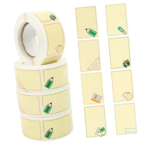 OSALADI 4 Rollen Karton Name Etiketten Aufkleber Selbstklebende Namensetiketten für Kindergarten Bunte Namensaufkleber für Bürozubehör Einfache Anwendung und Praktisch für Zuhause und OSALADI 4 Rollen Karton Name Etiketten Aufkleber Selbstklebende Namensetiketten für Kindergarten Bunte Namensaufkleber für Bürozubehör Einfache Anwendung und Praktisch für Zuhause und von OSALADI