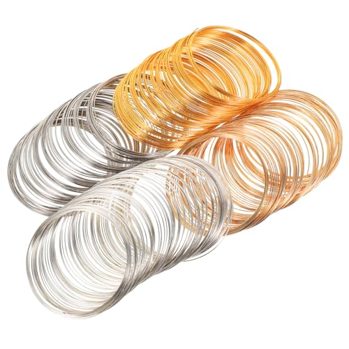 OSALADI 4 Rollen Schmuckdraht für Diy Armbänder Memory Wire Gold Silber und Weiß Hochwertiger Basteldraht für Schmuckherstellung und Kreative Projekte OSALADI 4 Rollen Schmuckdraht für Diy Armbänder Memory Wire Gold Silber und Weiß Hochwertiger Basteldraht für Schmuckherstellung und Kreative Projekte von OSALADI