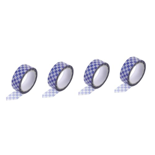 OSALADI 4 Rollen Scrapbook liefert Washi Tape selbst Streifen Scrapbooking Dekoration bunt dekorative Bänder für Sammelalben Raster Washi -Bänder Basic Scrapbook-Washi-Tape Flüsterpapier von OSALADI