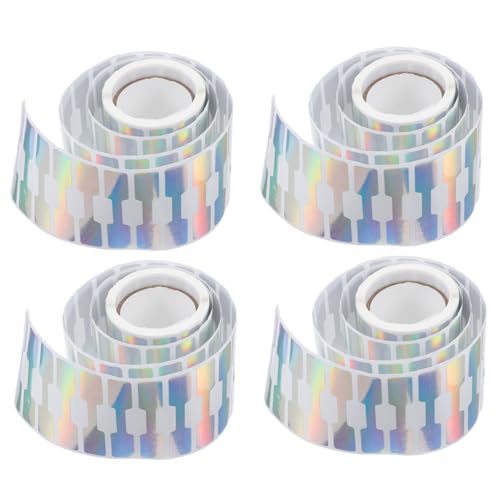OSALADI 4 Rollen Selbstklebende Schmuck Preisschilder aus Kraftpapier Haftende Etiketten für Preisangaben an Halsketten Armbändern Ringen Professionelle Aufkleber für Ladenorganisation und von OSALADI
