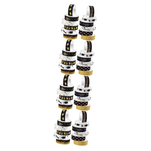 OSALADI 4 Sätze Abschluss-washi-tape Tagebuchband Dekorateure Abschlussschalbenbuchaufkleber Abschlussband Klebeband Für Scrapbooking Dekoration Farbig Basteln Flüsterpapier 12 Rollen * 4 OSALADI 4 Sätze Abschluss-washi-tape Tagebuchband Dekorateure Abschlussschalbenbuchaufkleber Abschlussband Klebeband Für Scrapbooking Dekoration Farbig Basteln Flüsterpapier 12 Rollen * 4 von OSALADI