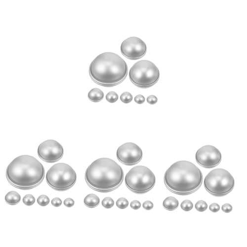 OSALADI 4 Sätze Backform Herstellung Form in Kugelform Runden Salz Schimmel Ball Badeform Kleine Kuchenform Form Für Badekugeln Formen Für Badekugeln Aluminiumlegierung Silber 16 Stück * 4 OSALADI 4 Sätze Backform Herstellung Form in Kugelform Runden Salz Schimmel Ball Badeform Kleine Kuchenform Form Für Badekugeln Formen Für Badekugeln Aluminiumlegierung Silber 16 Stück * 4 von OSALADI