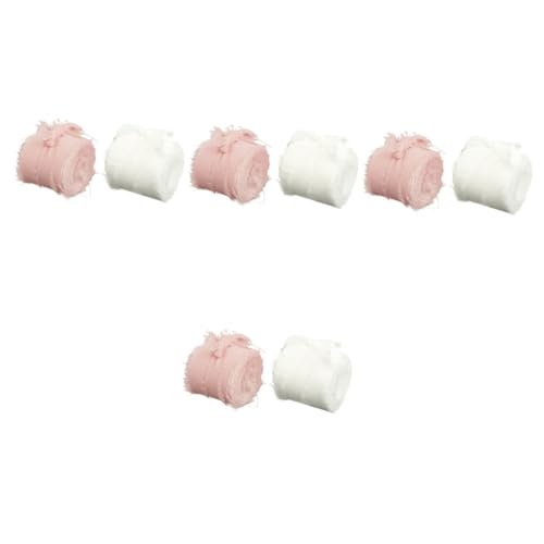 OSALADI 4 Sätze Banddekoration Sticken Stickerpappier Haar Tapes Party Decoration Satinband Zum Einwickeln Seide Blau Dekoratives Geschenkband Geschenkversorgungen Polyester 2 Rollen * 4 von OSALADI