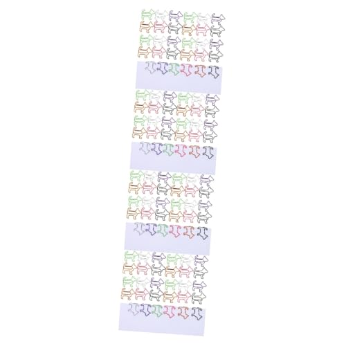 OSALADI 4 Sätze Büroklammer Für Welpen Hochzeit Hund Büroklammern Hundezubehör Clips Papier Süße Büroklammern Entzückende Tier-büroklammern Netter Büroclip Rostfreier Stahl 60 Stück * 4 von OSALADI
