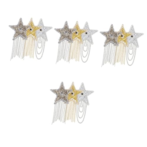 OSALADI 4 Sätze Dekorative Eisen Patches Mit Strass Für Diy Kleidung Für Hüte Taschen Und Mehr Glänzende Fünf Stars Mit Quasten Verschönerung Für Handarbeiten 3 Stücke * 4 OSALADI 4 Sätze Dekorative Eisen Patches Mit Strass Für Diy Kleidung Für Hüte Taschen Und Mehr Glänzende Fünf Stars Mit Quasten Verschönerung Für Handarbeiten 3 Stücke * 4 von OSALADI