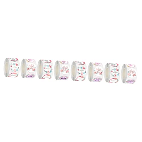 OSALADI 4 Sätze Dekorative Geschenkaufkleber Selbstklebende Etiketten Süße Party Aufkleber Dankeschön Aufkleber Für Mama Siegeletiketten Umschlagaufkleber Geschenktüten 2 Rollen * 4 von OSALADI