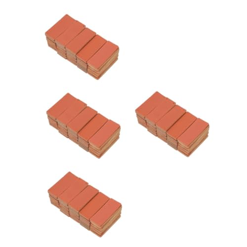 OSALADI 4 Sätze Diy Kleidung Etiketten Handgemachte Druckknopf Lederlabels Für Kleidung Taschen Puppen Verschiedene Designs Hasen Bienen Nähmaschinen Vögel Schmetterlinge Für 100 Stück * 4 von OSALADI